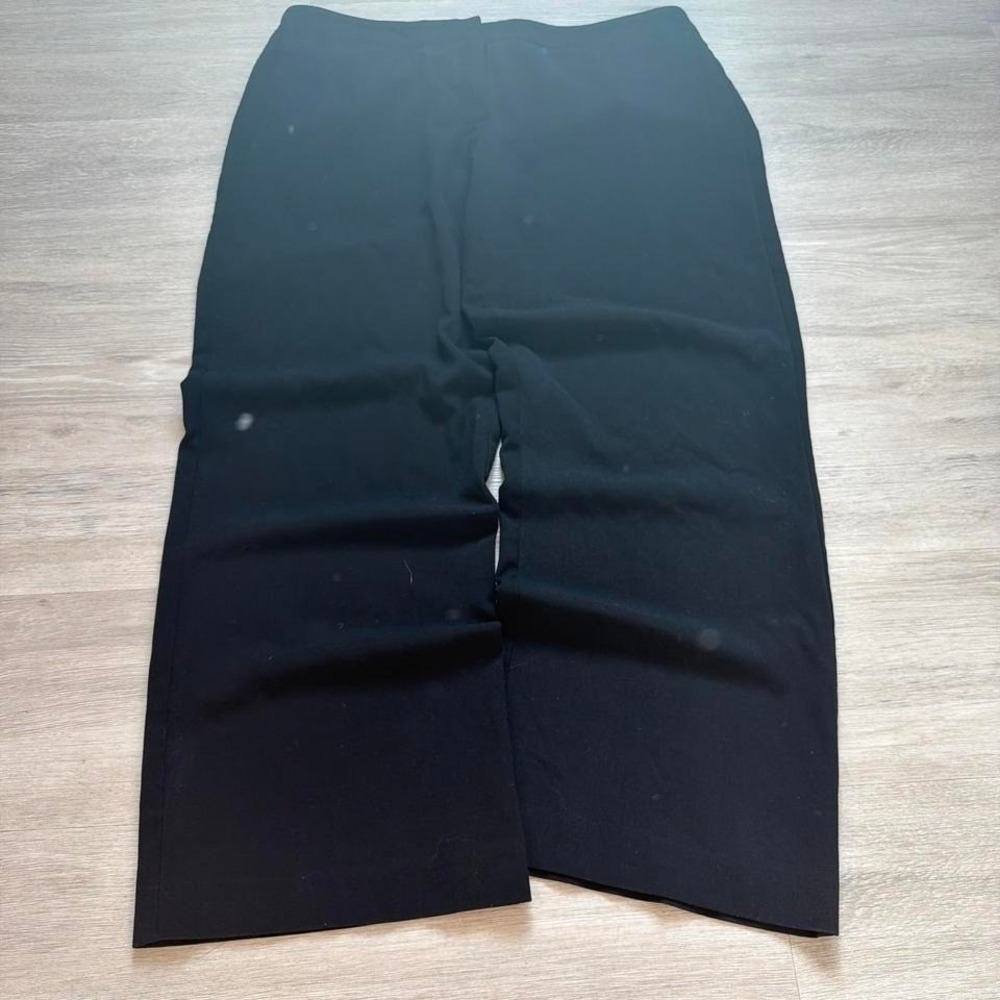 34W Black Baggy Wide Leg Dress Pants Y2K Grunge Vintage 2000s Style